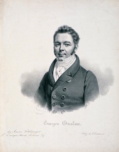 Ritratto di George Onslow inciso da C. Constance