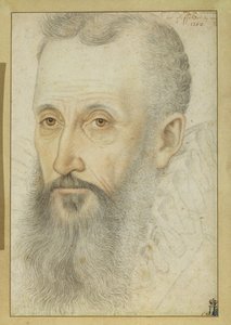 Ritratto di George Talbot, 6º conte di Shrewsbury (gesso su carta) da French School