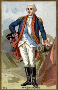 Ritratto di George Washington (1732-1799) (cromolitografia della fine del XIX secolo) da French School