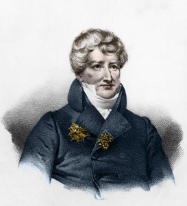 Ritratto di Georges Cuvier (1764-1832), paleontologo francese. da French School