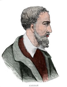 Ritratto di Gerolamo Cardano (Girolamo Cardano, Hieronymus Cardanus o Jerome Cardan) da French School