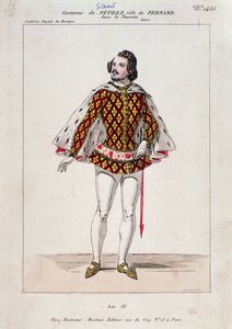 Ritratto di Gilbert Duprez, tenore e compositore francese in "La Favorite" di Gaetano Donizetti da French School
