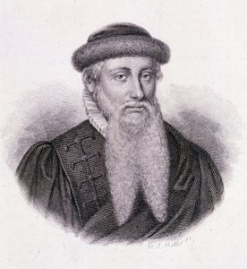 Ritratto di Gutenberg - in "Ritratto di uomini utili" da French School