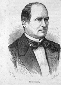 Ritratto di Haussmann (1809 - 1891) politico francese - in "The History of France" di Henri Martin