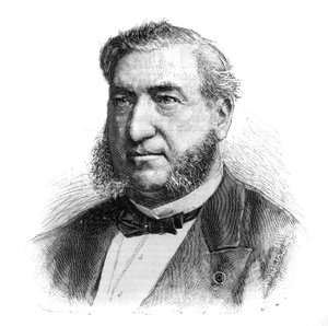 Ritratto di Henri Legrand du Saulle (1830-1886), psichiatra francese. Incisione in "Le Monde Illustré"