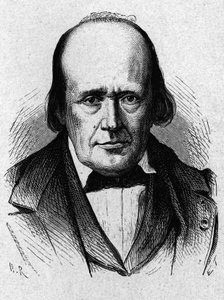 Ritratto di Henri Milne - Edwards (1800 - 1885), fisiologo francese - in "Album della Scienza; illustri scienziati; Grandi scoperte" 1896.