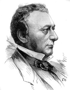 Ritratto di Isaac Pereire (1800 - 1875), fondatore della Societe de Credit mobilier e della compagnia generale transatlantica. Incisione in “Le Monde Illustré” n°1218 del 31 luglio 1880 da French School