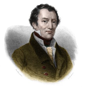 Ritratto di Jacques-Antoine (Jacques Antoine) Manuel (1775-1827), avvocato e politico francese. in "Book of Speakers" di Louis de Cormenin Timon. 1842. Collezione privata