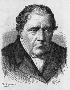Ritratto di Jacques Babinet (1794 - 1872), fisico e astronomo francese - in "Album della Scienza; illustri scienziati; Grandi scoperte" 1896 da French School