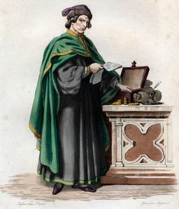 Ritratto di Jacques Coeur (1395-1456), mercante francese da French School