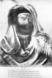 Ritratto di Jean-Francois Champollion (1790-1832) in costume orientale