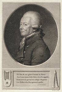 Ritratto di Jean Georges Noverre inciso da B. Roger da French School