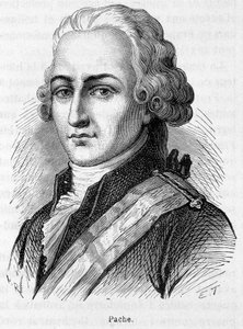 Ritratto di Jean Nicolas Pache (1746-1823), politico francese che incise sui monumenti pubblici il motto della Repubblica Francese: "Liberté, Égalité, Fraternité" - incisione