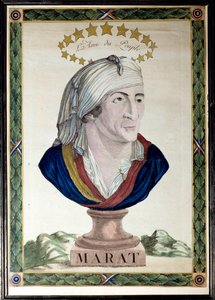 Ritratto di Jean Paul Marat, medico, giornalista e politico francese (1743-1793), l