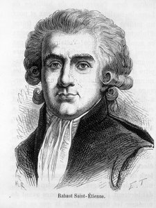 Ritratto di Jean Paul Rabaut St Etienne, politico francese (1743 - 1793) - in "L