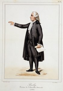 Ritratto di Jean Sylvain Bailly (1736 - 1793) - in "Collection de costumes, armes et meubles pour la histoire de la revolution francaise et de l