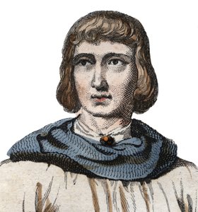 Ritratto di Jean de Joinville (1225-1317), cronista della Francia medievale da French School