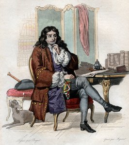 Ritratto di Jean de La Fontaine (1621-1695) da French School