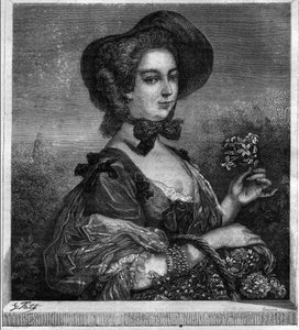 Ritratto di Jeanne Antoinette Poisson, Marchesa di Pompadour (nota come Madame de Pompadour) da French School