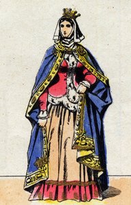 Ritratto di Jeanne de Boulogne, moglie di Filippo V il Lungo (1294 - 1322)