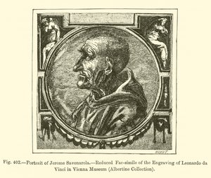 Ritratto di Girolamo Savonarola da French School