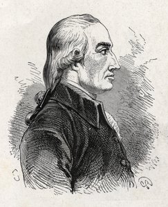 Ritratto di Joseph Black (1761 - 1799), fisico e chimico britannico (scoperta della magnesia) - in "Album della Scienza; studiosi illustri; Grandi scoperte" 1896 da French School