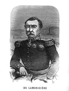 Ritratto di Joseph Vantini, detto Youssouf (1808-1866), generale francese. Incisione in "Les Illustrations De L