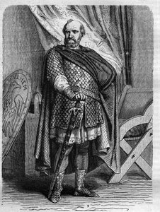 Ritratto del Re Stefano (Stephen) detto di Blois (1096-1154), ultimo re normanno d
