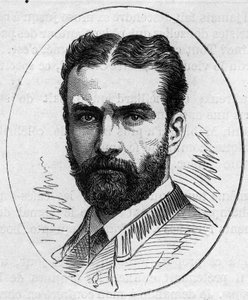 Ritratto di Leon Bonnat (1833-1822), pittore francese. Incisione in "Le Monde Illustré" n. 890 del 2 maggio 1874