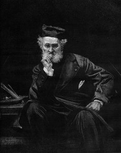 Ritratto di Léon Cogniet (1794-1880), pittore francese. Incisione in 
