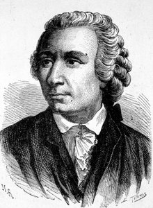 Ritratto di Léon Euler (1707 - 1783), matematico svizzero - in "Album della Scienza; illustri scienziati; Grandi scoperte" 1896 da French School