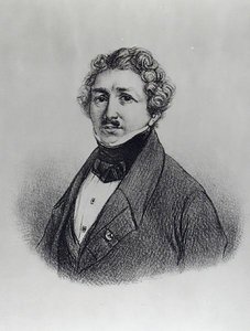 Ritratto di Louis-Jacques Daguerre da French School