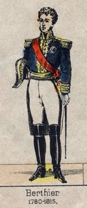 Ritratto di Louis Alexandre (Louis-Alexandre) Berthier (1753-1815), Principe di Neuchatel, Maresciallo di Francia - Immagine di Epinal della fine del XIX secolo - Collezione privata