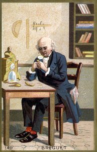 Ritratto di Louis Bréguet. Cromolitografia della fine del XIX secolo da French School