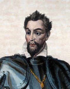 Ritratto di Luigi I di Borbone, principe di Condé (1530-1569), leader ugonotto e generale