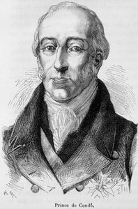 Ritratto di Luigi V Giuseppe di Borbone-Conde (1736-1818), ottavo principe di Conde, uomo di guerra francese- in "L