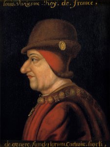 Ritratto di Luigi XI, Re di Francia. Scuola francese del XVII secolo da French School