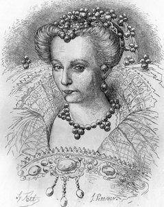 Ritratto di Luisa di Lorena (1553-1601), moglie di Enrico III. In 