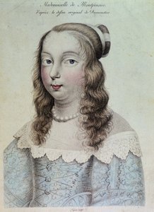 Ritratto di Mademoiselle de Montpensier chiamata "Grande Mademoiselle" da French School