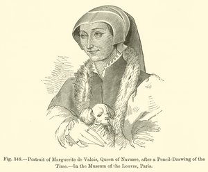 Ritratto di Margherita di Valois, Regina di Navarra (incisione) da French School