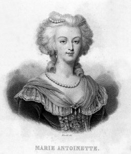 Ritratto di Maria Antonietta (1755 - 1793) - in "Revolution francaise" di Thiers. XIX secolo
