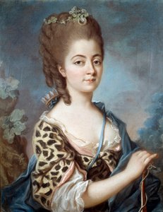 Ritratto di Marie Aurora di Sassonia, nonna dello scrittore George Sand da French School