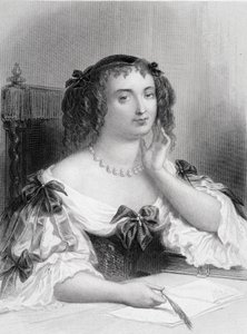 Ritratto di Marie de Rabutin-Chantal, Marchesa di Sévigné conosciuta come Madame de Sévigné (1626-1696) scrittrice - incisione da French School