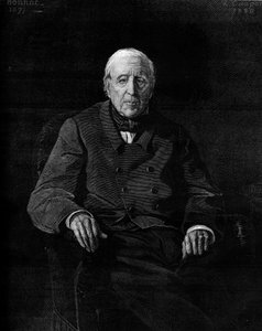 Ritratto di Marthe Camille Bachasson, Conte di Montalivet (1801-1880), politico francese. Incisione in 