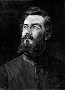 Ritratto di Michel Alexandre Debaize (Abbé Debaize) (1845-1879), ecclesiastico e viaggiatore francese. Incisione in "Le Monde Illustré" n°1194 del 14 febbraio 1880. da French School