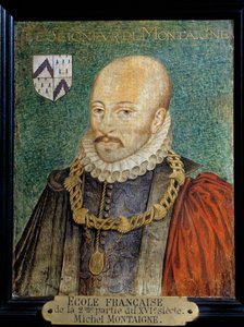 Ritratto di Michel Eyquem, Signore di Montaigne (1533-1572) Anonimo. Dipinto. Scuola francese. Museo Condé, Chantilly, Francia da French School