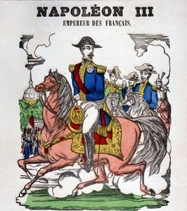 Ritratto di Napoleone III. Immagine di Épinal da French School