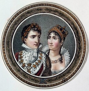 Ritratto di Napoleone I (1769-1821) e Giuseppina di Beauharnais (1763-1814) da French School