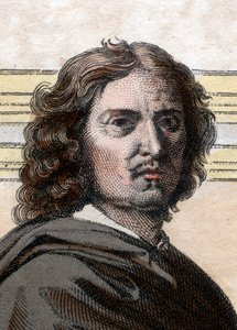 Ritratto di Nicolas Poussin (1594-1665), pittore francese da French School