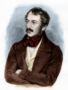Ritratto di Nikolaus Lenau (incisione a colori)